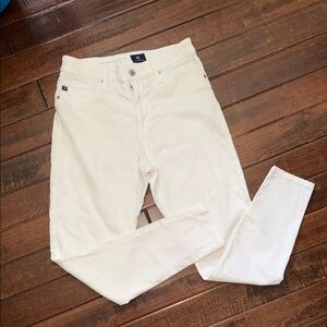 AG Adriano Goldschmied Farrah Skinny Ankle White Jeans